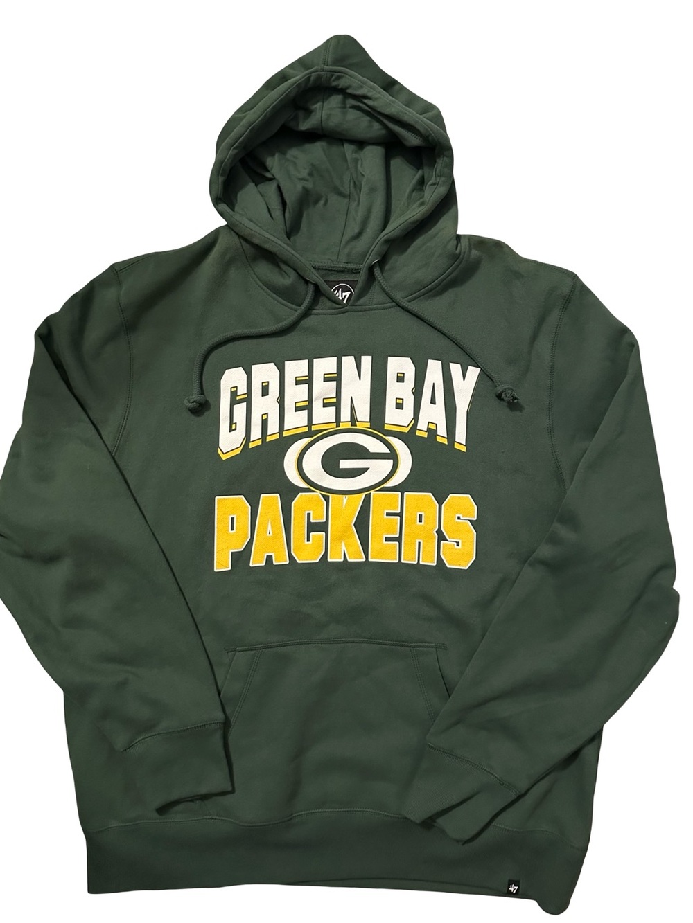 Green Bay Packers 47 Brand Dark Green Fleece Hoodie - 2XL